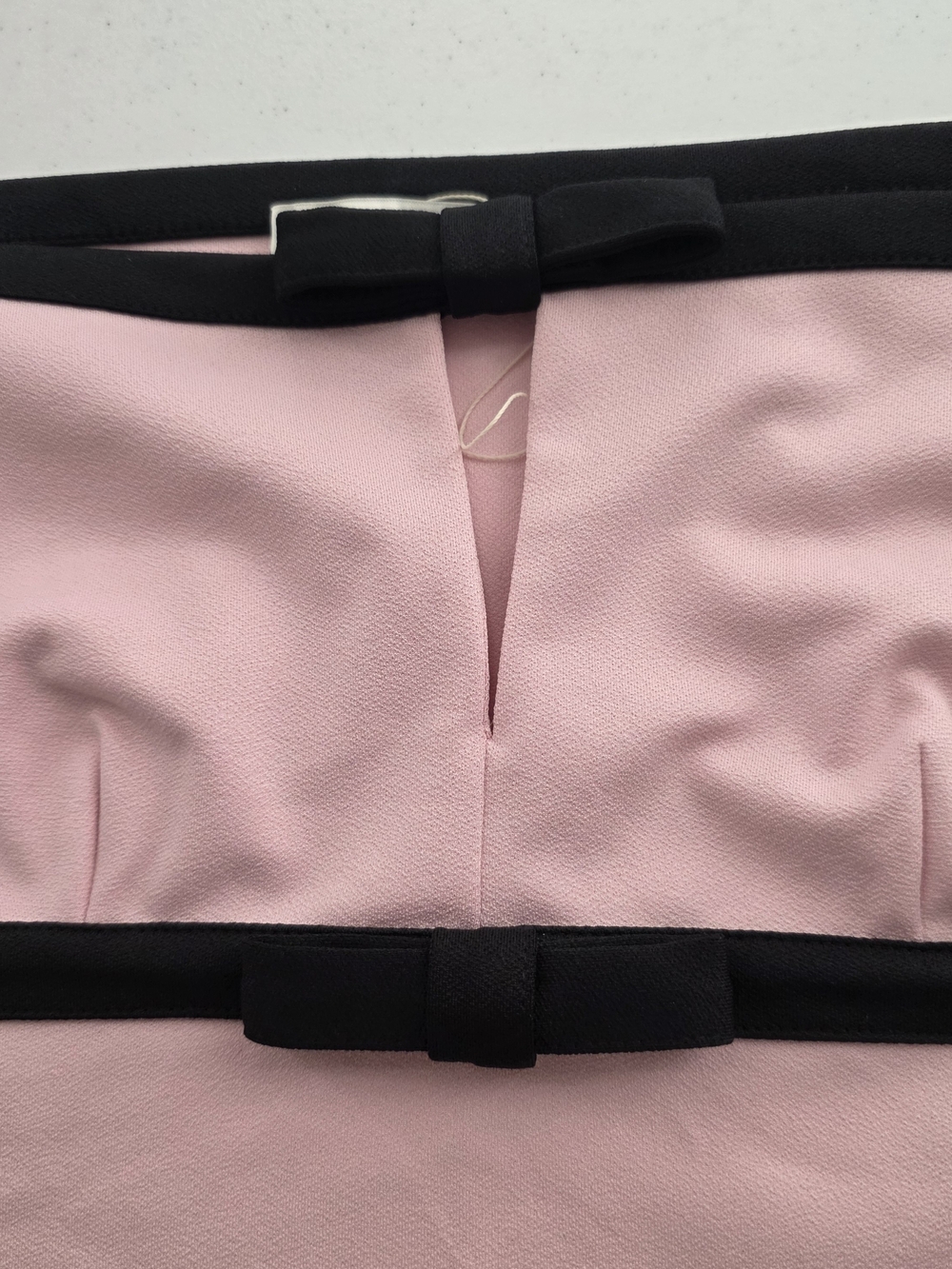 Zara Pink Off-Shoulder Crop Top with Black Trim Size M - Picture 7 of 9